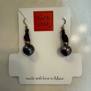 Fafaloha Tahitian Pearl Earrings